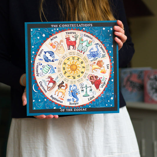 Jessica Rising Studio hand painted Astrology print