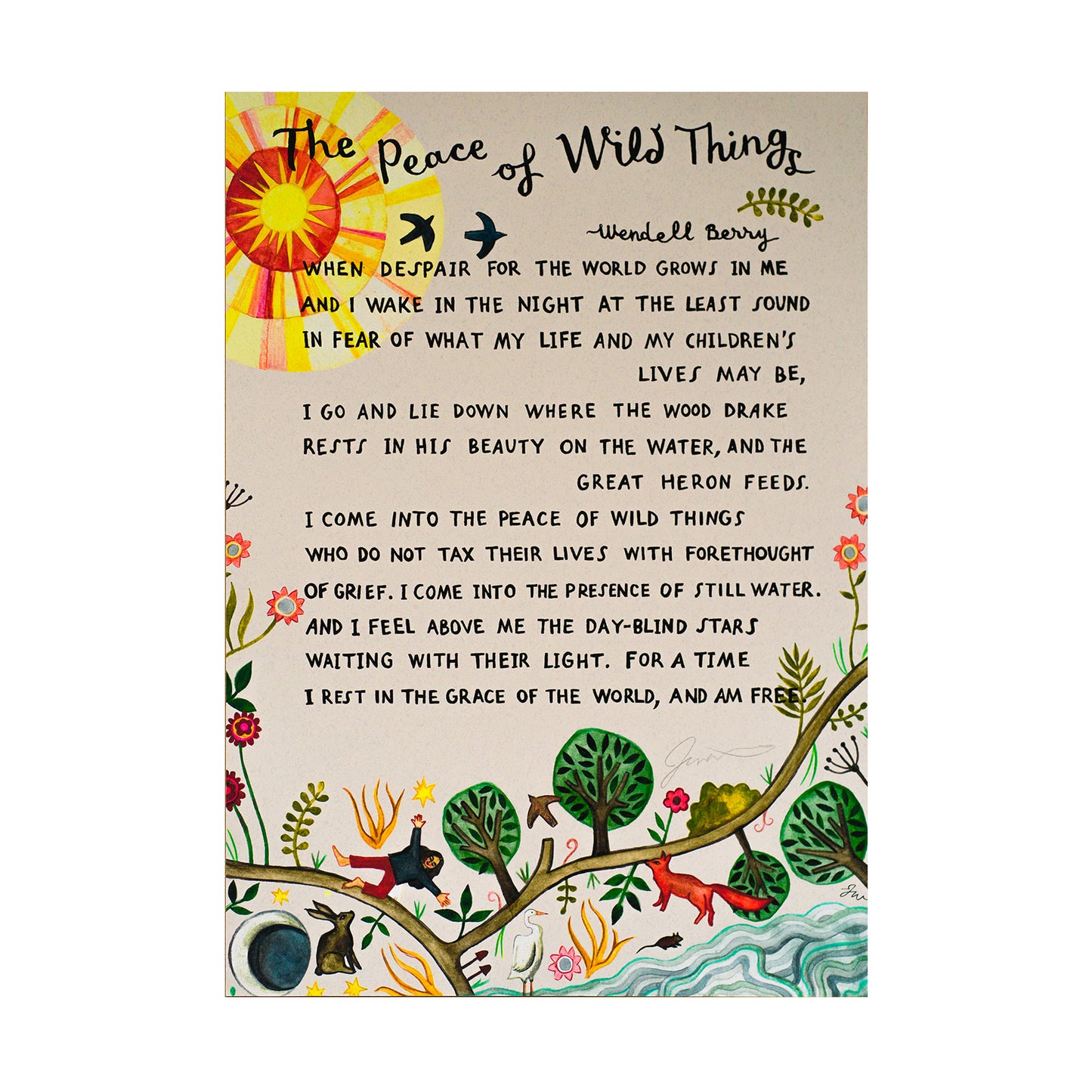 Art Print: The Peace of Wild Things