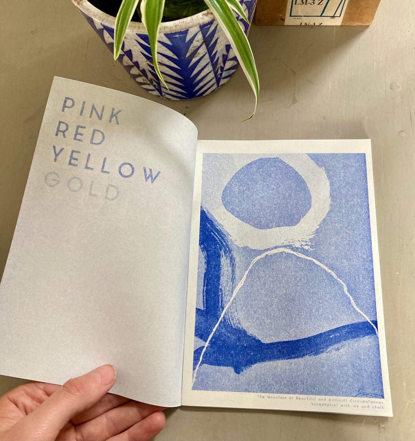 Pink Red Yellow Gold Zine
