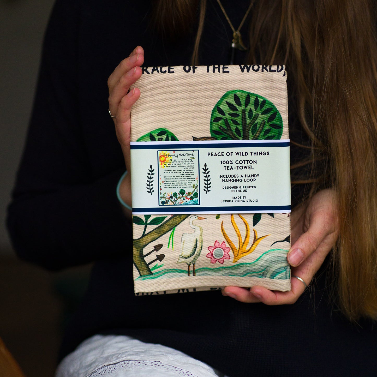 Peace of Wild Things Tea Towel