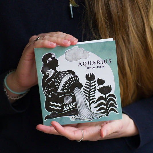 Jessica Rising Studio hand painted Astrology greeting cards