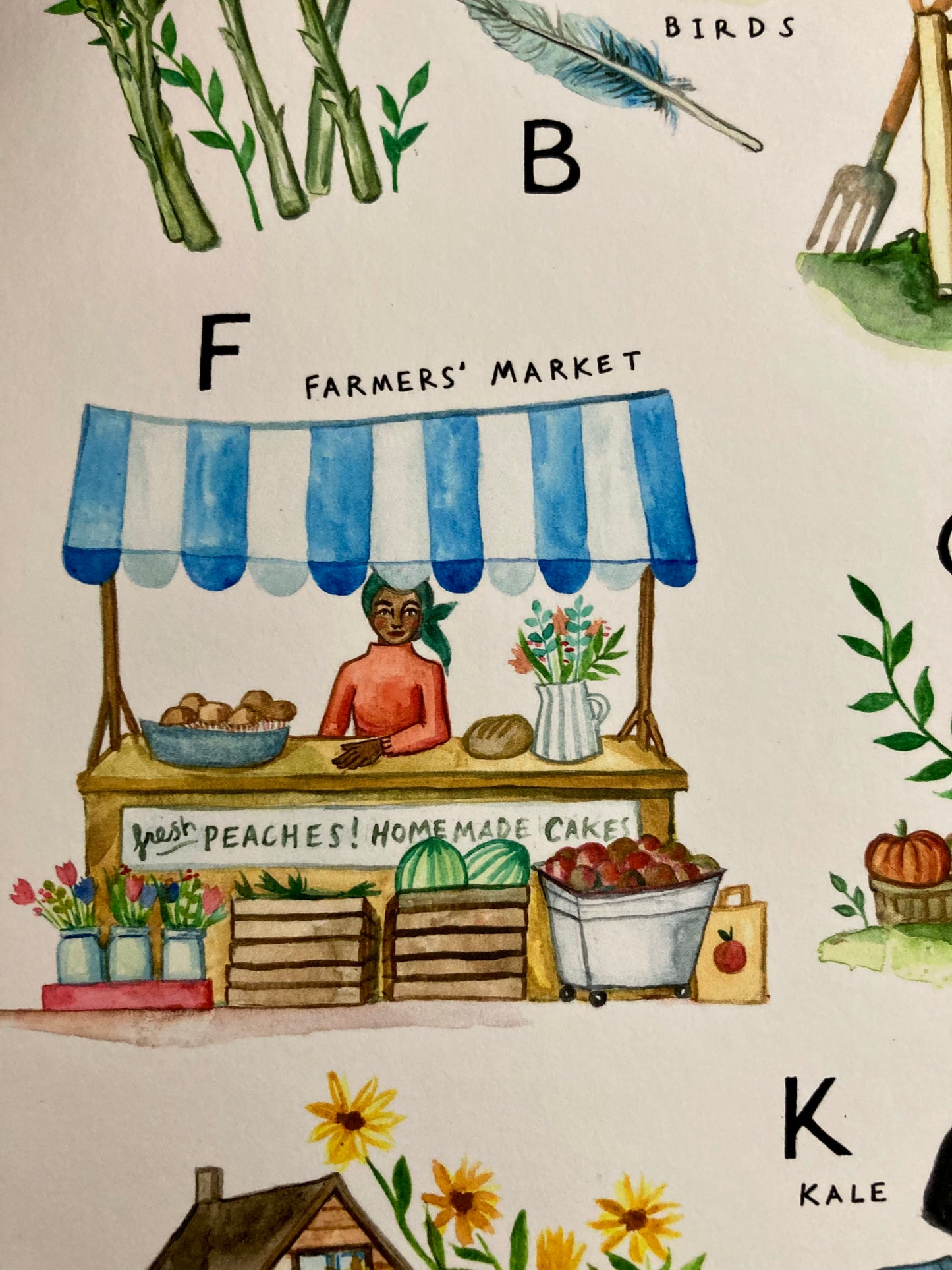 Art Print: Grow Your Own Alphabet