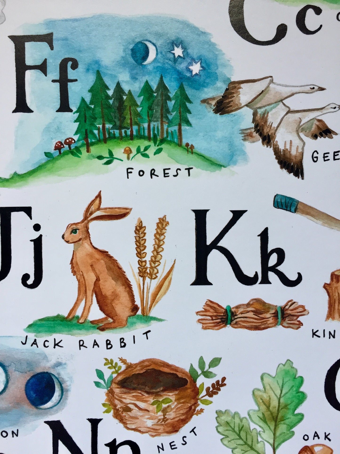 Art Print: Outdoors Alphabet