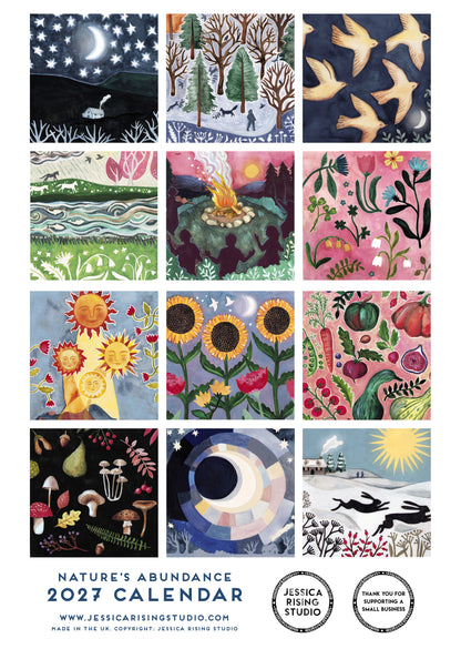 2027 Nature's Abundance Calendar