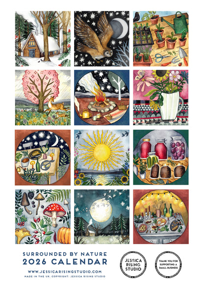 2026 Calendar - Surrounded By Nature