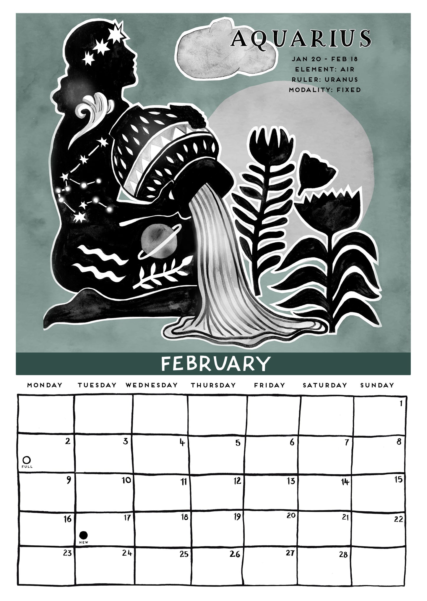 2026 Calendar - Cosmic Zodiac