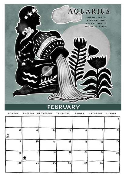 2026 Calendar - Cosmic Zodiac