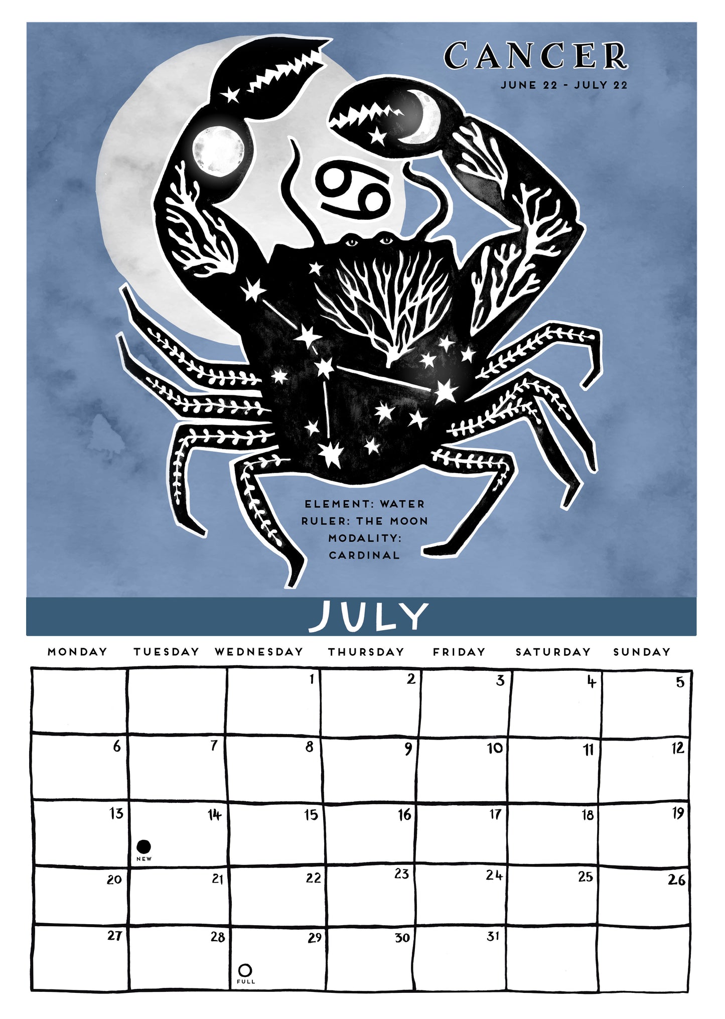 2026 Calendar - Cosmic Zodiac