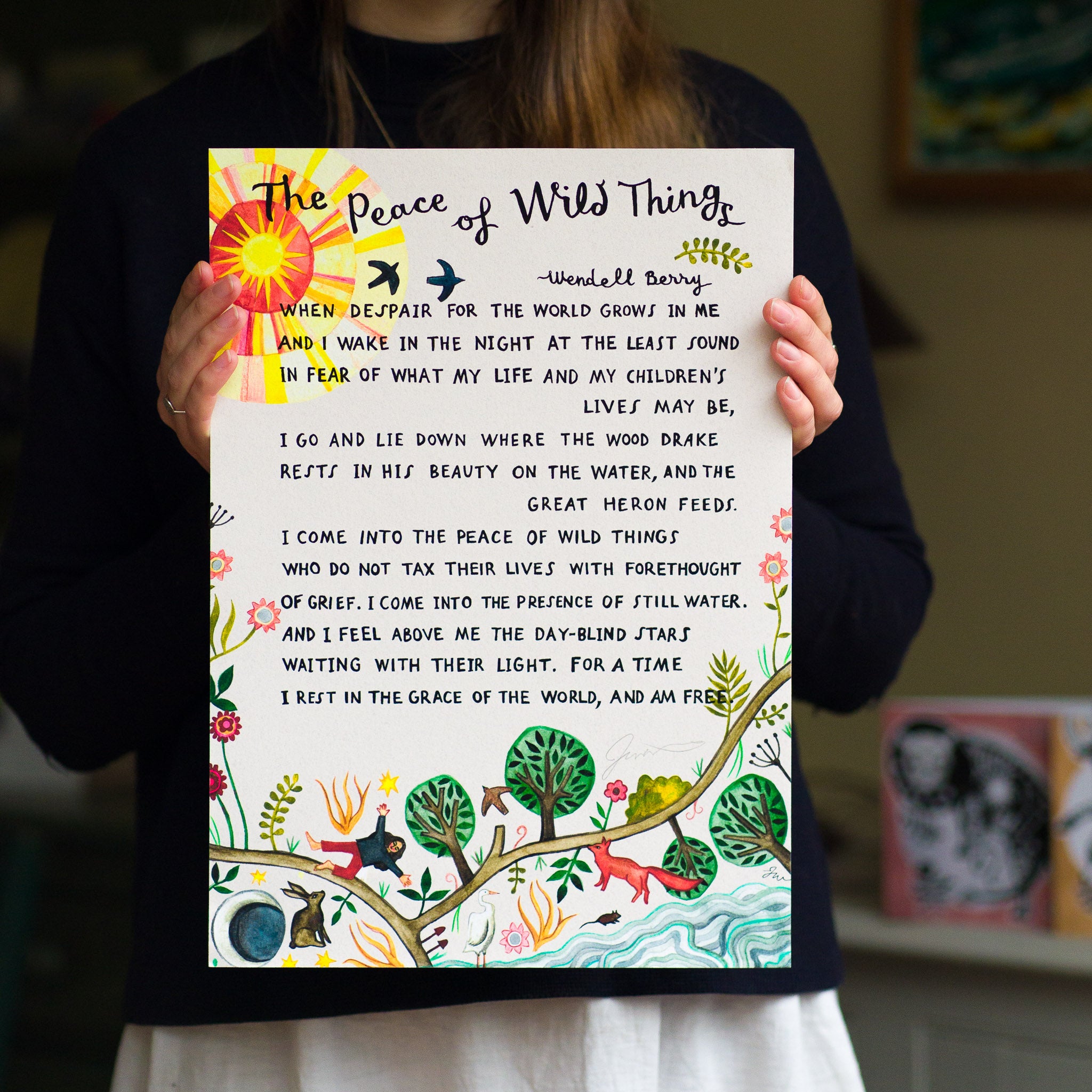 Art Print The Peace of Wild Things Jessica Rising Studio
