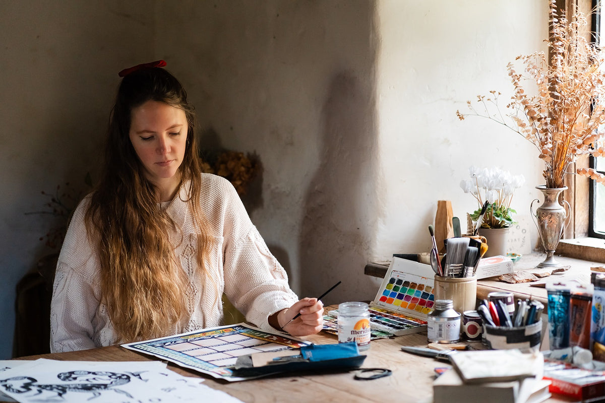 Jessica Rising Studio hand painted greeting cards calendars and prints UK