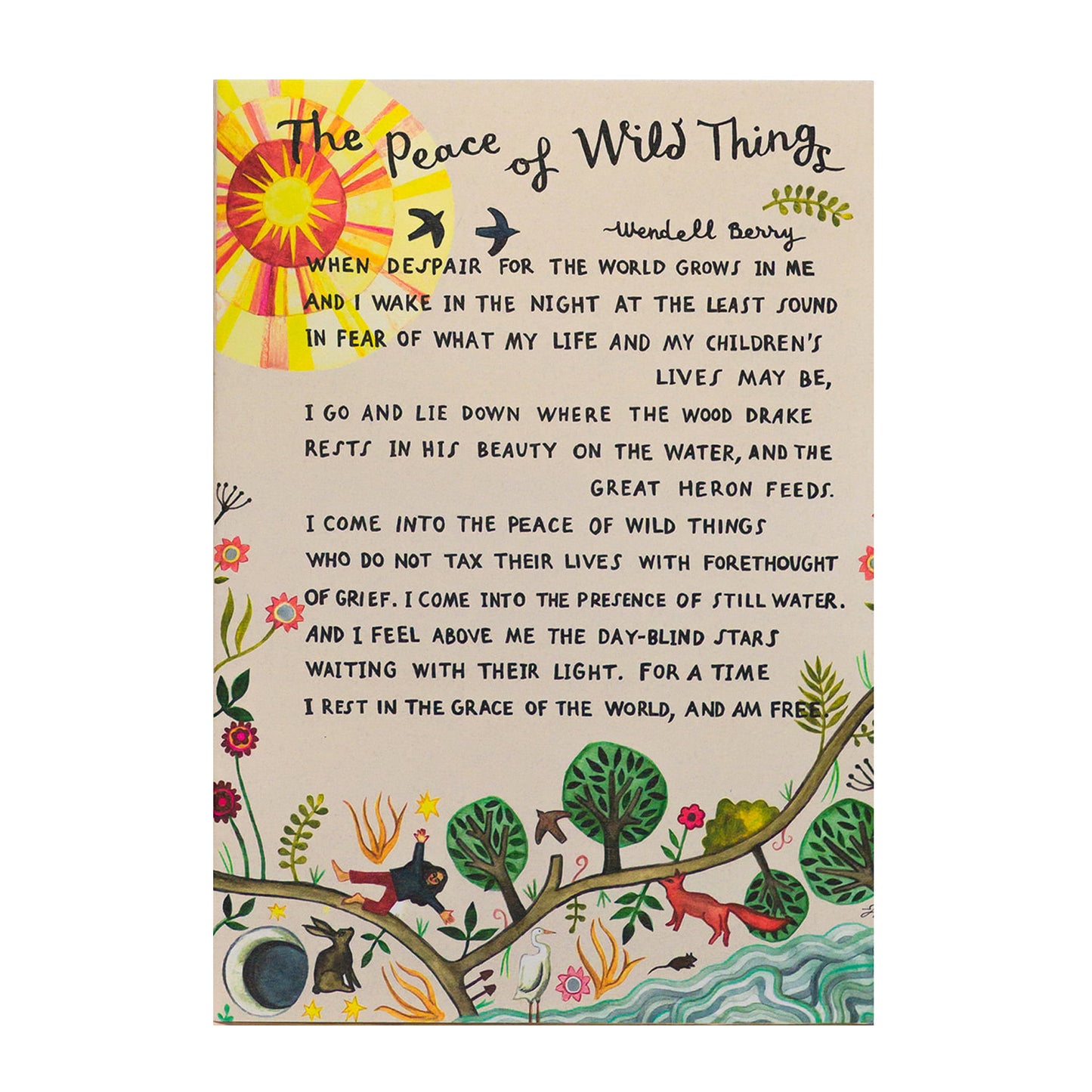 Peace of Wild Things Card