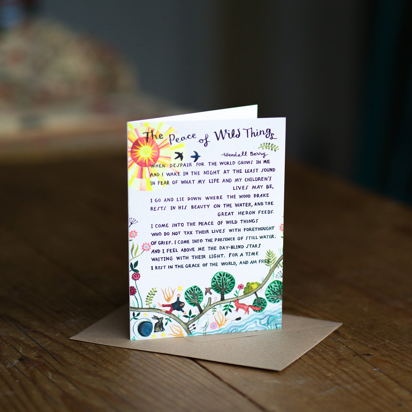 Peace of Wild Things Card