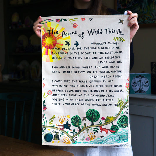 Peace of Wild Things Tea Towel