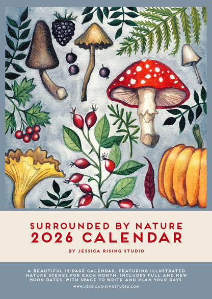 2026 Calendar - Surrounded By Nature