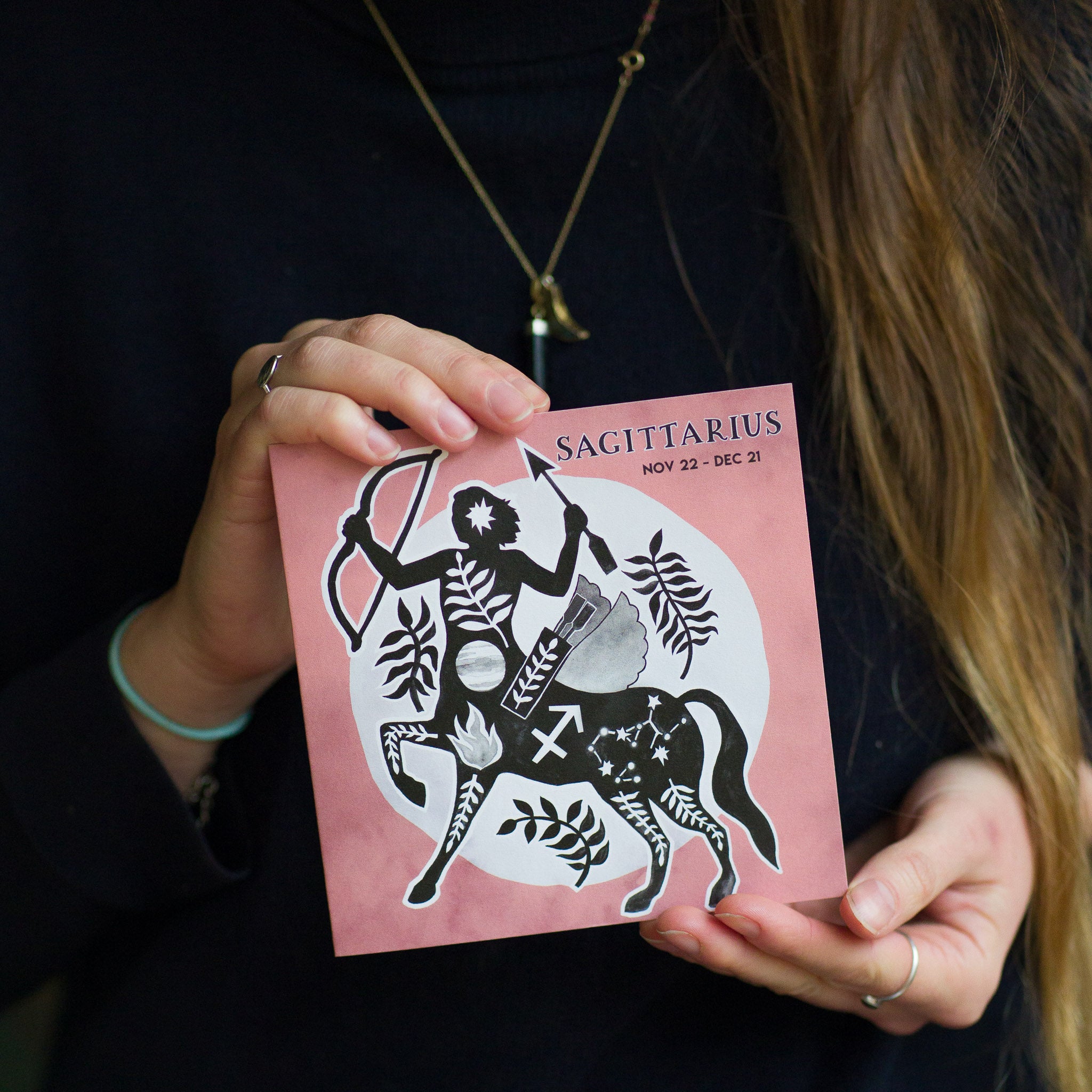 Saggitarius Rising. Artist Sagittarius Card – Jessica Rising Studio